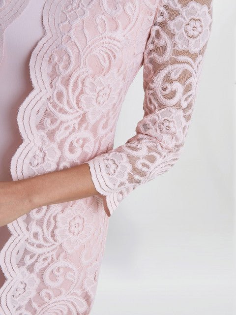 Clarabelle Mock Lace Jacket And Crepe Dress - Image 5
