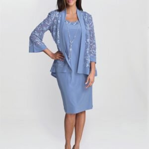 Beverley Soutache Dress And Jacket With Necklace