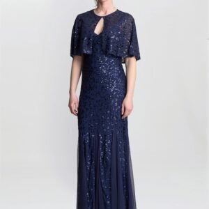Jordan Sequin Beaded Maxi Dress And Jacket