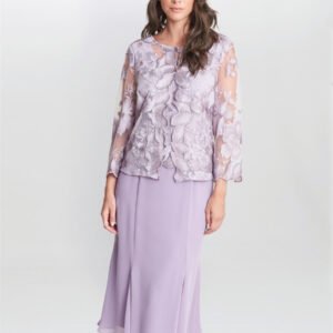 Nadine Midi Length Mock Jacket Dress