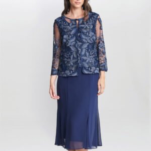 Nadine Midi Length Mock Jacket Dress