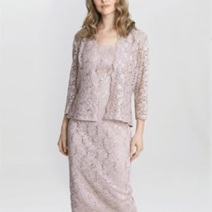 Kayla Lace Midi-Length Jacket And Dress
